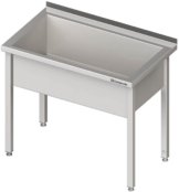 28036 1116x1199 162x174 - Topfspüle mit einem Becken, 600x600x850 mm, 300 mm Beckenhöhe, mit Aufkantung, verschweißt