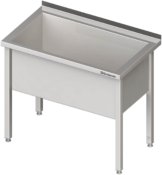 28037 1112x1200 162x175 - Topfspüle mit einem Becken, 600x600x850 mm, 400 mm Beckenhöhe, mit Aufkantung, verschweißt