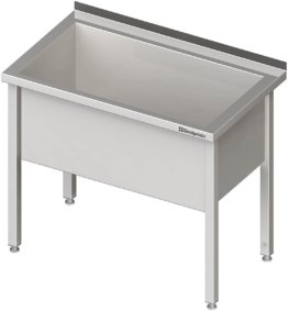 28037 1112x1200 262x283 - Topfspüle mit einem Becken, 600x600x850 mm, 400 mm Beckenhöhe, mit Aufkantung, verschweißt