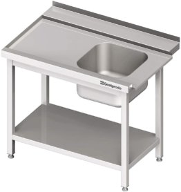 28051 1130x1199 2 262x278 - Zulauftisch mit Grundboden mit Becken, 1000x750x880 mm, Anbauseite links, mit Aufkantung, verschweißt