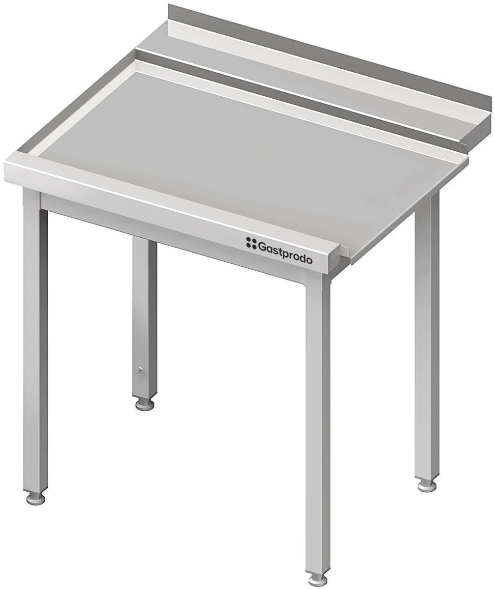 Stalgast Arbeitstisch ohne Grundboden, 1300x700x850 mm, mit Flügeltürschrank links, ohne Aufkantung, verschweißt