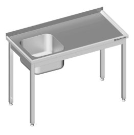 28118 1189x1199 2 262x264 - Spültisch ohne Grundboden 900x600x850 mm, mit einem Becken links, mit Aufkantung, verschweißt