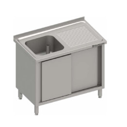 28266 1200x1200 15 262x262 - Spülschrank mit Schiebetüren 1200x700x850 mm, mit einem Becken links, mit Aufkantung, verschweißt