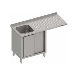 28279 1200x1200 8 262x262 - Spülschrank mit Schiebetüren und Überstand 1300x700x900 mm, mit einem Becken links, mit Aufkantung, verschweißt