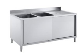 3132 309x206 1 262x175 - Spülschrank Standard 2 Becken links & 2 Schiebetüren 1600 mm